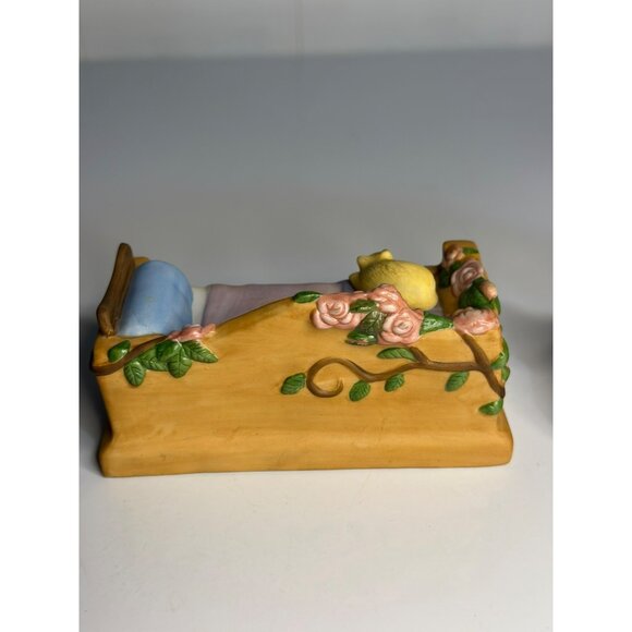 VTG 1988 Franklin Mint "Sleeping Beauty" 4" Porcelain Figurine by Maggie Murphy - Picture 5 of 7